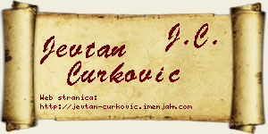 Jevtan Ćurković vizit kartica